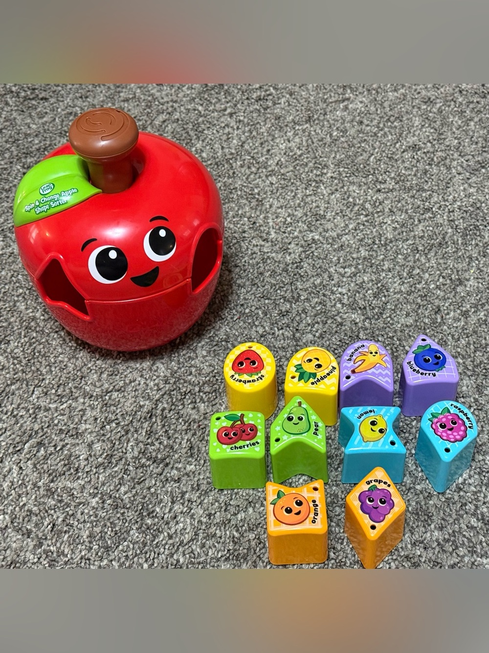 Leapfrog Shape Sorting Apple Toy - Red Kids Educational Toy